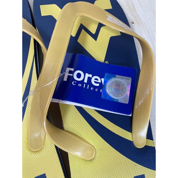 West Virginia Mountaineers NCAA Flip Flops‎ Team Logo NWT Various Sizes Unisex - Picture 4 of 6